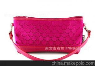 毛氈手提潮包 魚鱗手拿包 單肩包女包 批發(fā)訂購